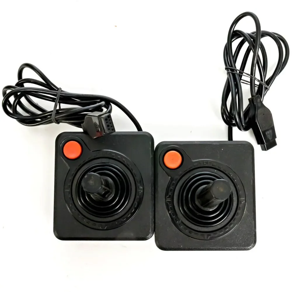 Atari 2600 CX40 Joystick Controller Lot Vintage Gaming OEM Authentic 2 Sticks
